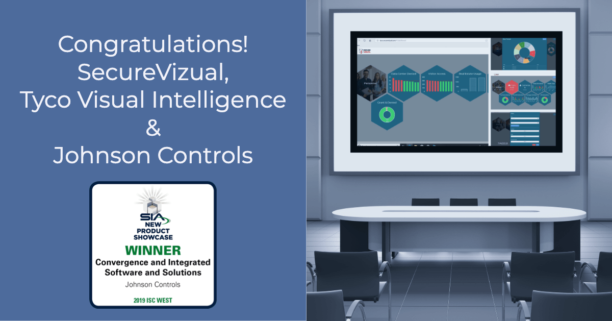 SecureVizual Congratulations on Winning the SIA Best New Product Award!